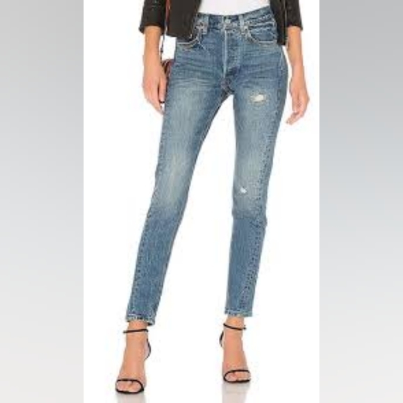 Levi's Denim - LEVI'S 501 original, Altered Skinny Jeans in moody blues Sz28